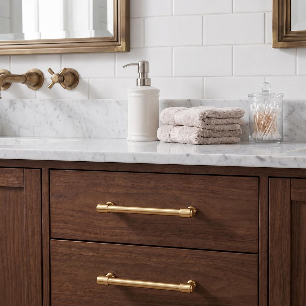Appliance Pulls Champagne Bronze 18 Inch(457mm) Center to Center 1 Pack Heavy Duty Drawer Pulls Kitchen Cabinet