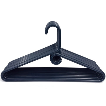 Clothes Hangers 10 Pack Plastic - Heavy Duty Space Saving Coat, Velvet Hangers, Pant Hangers for Closet Organization