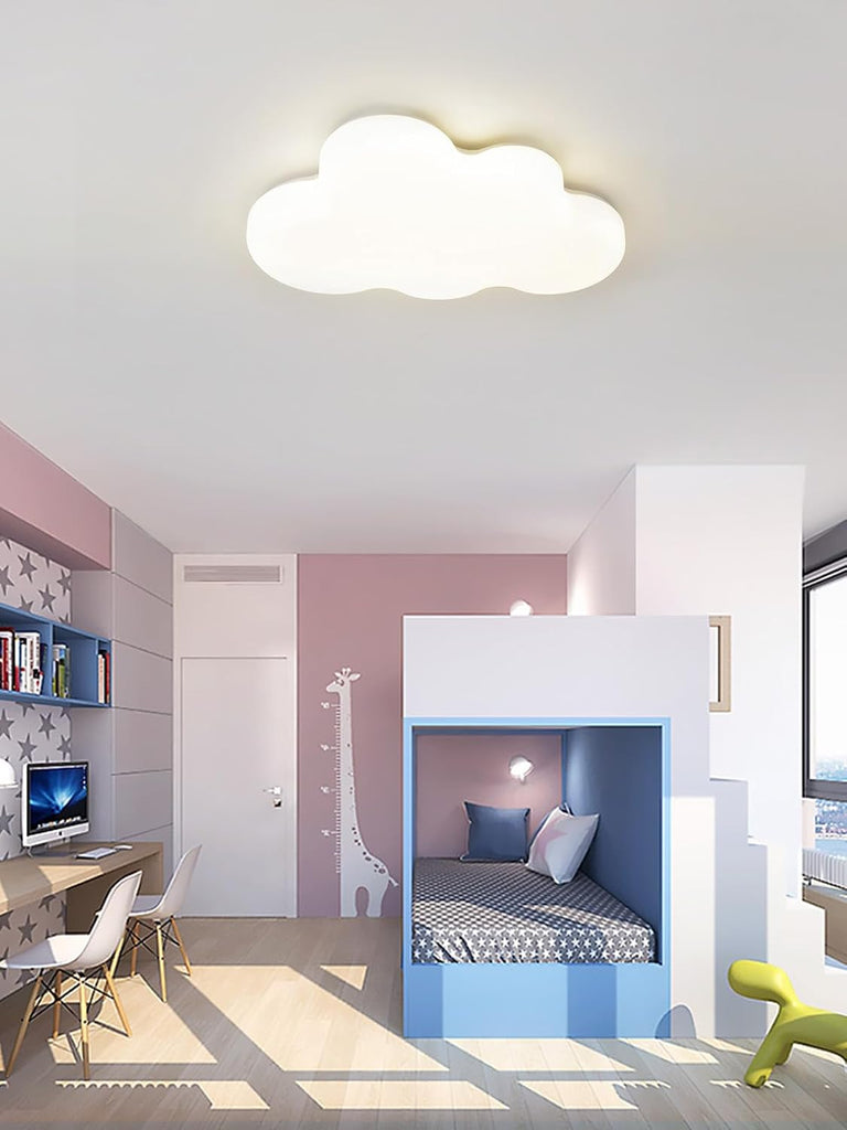 Cloud Ceiling Light, 60W Dimmable LED Flush Mount Fixure for Kids Bedroom