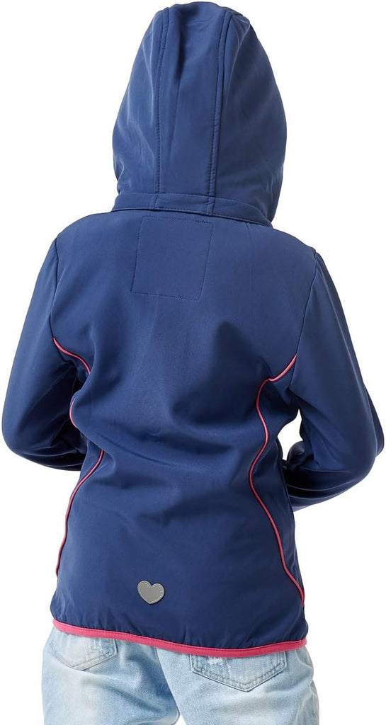 Girls Hooded Fleece Lined Waterproof Windproof Jacket