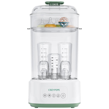 Electric Steam Baby Bottle Sterilizer and Dryer Compact Countertop