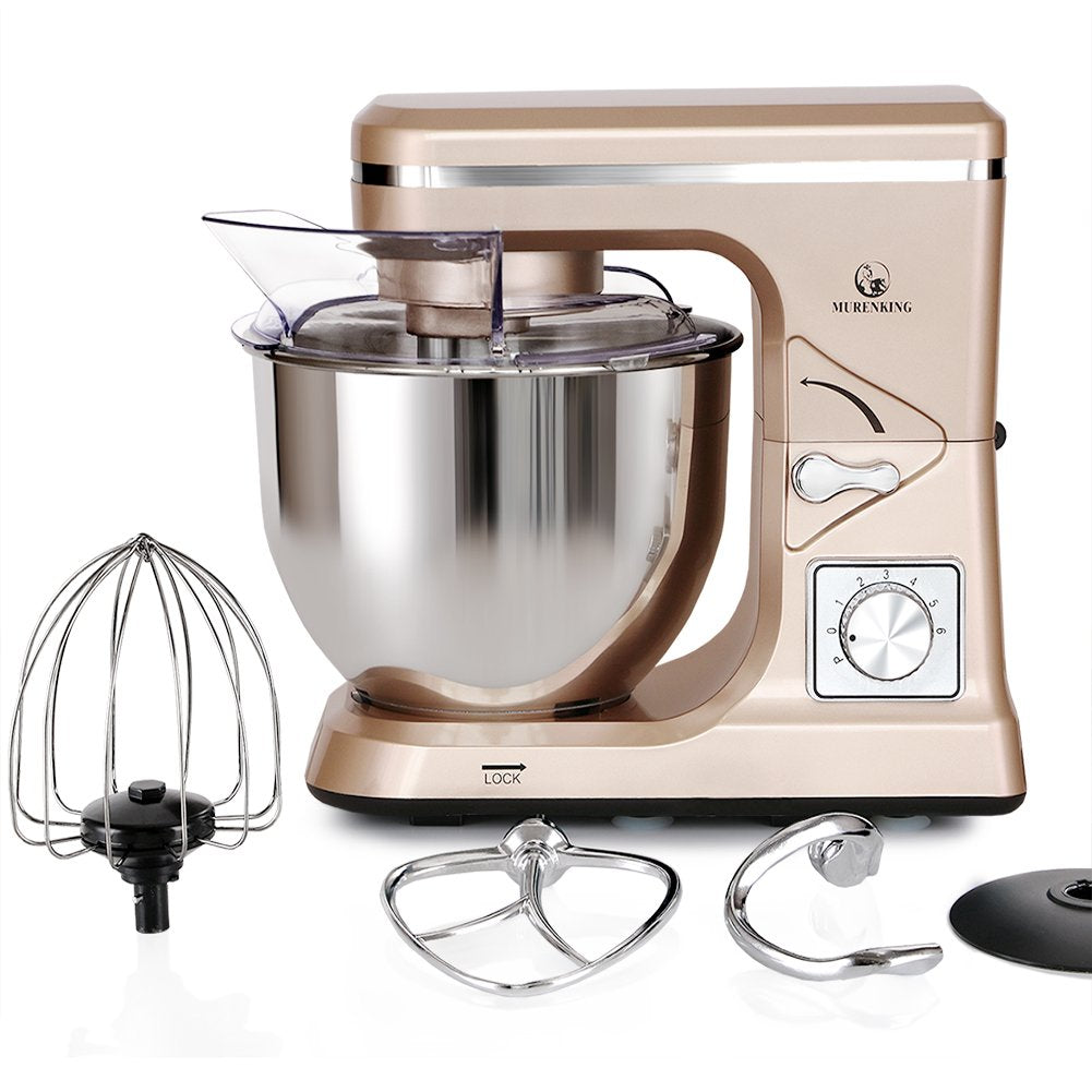 Stand Mixer,5.3-Qt & 500W & 6+P Speed MK36 Tilt-Head Kitchen Electric Food Mixers Home Baking Dough Machine with