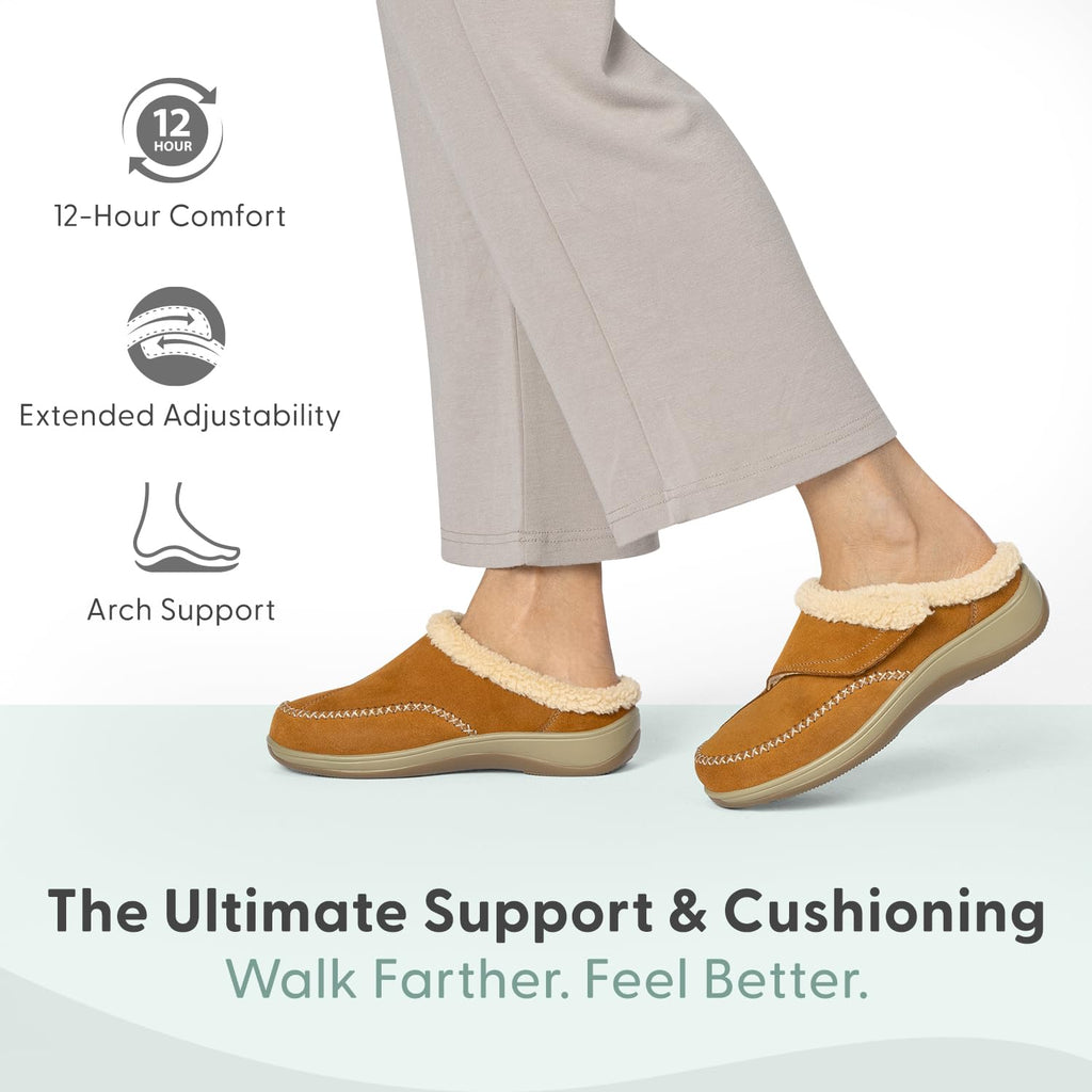 Slipper -S731 - Brown/ Wide