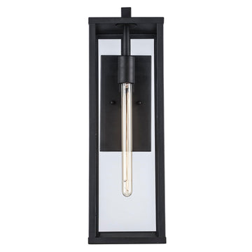 BK Industrial Wall Lantern, 22.5", Outdoor Black