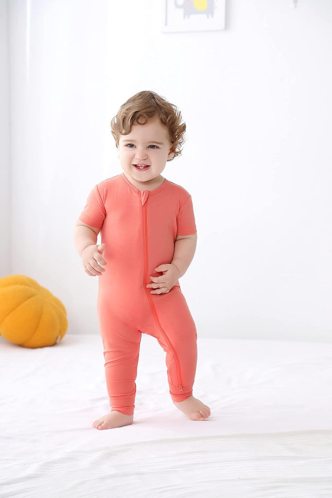 Rayon of Bamboo Baby Short Sleeve Footless Pajamas