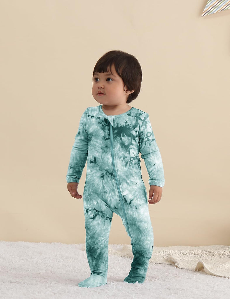 Baby Girls Boys Bamboo Rayon Pajamas,Footed Pjs