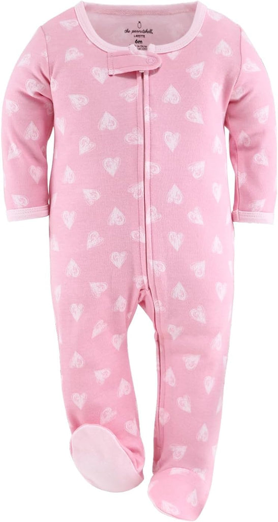 Baby Girl Sleepers Set - Newborns & Infants - Baby Baby Girl Sleepers - Cheetah Hearts