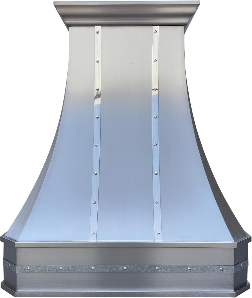 Wall Mount Range Hood 4 Speed LED Lights