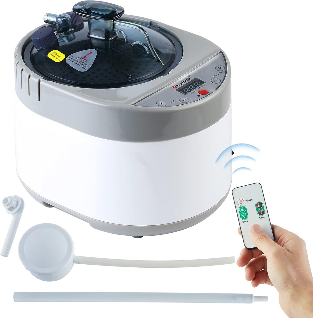 Smartmak Sauna Steamer, Portable 4L Upgrated Steam Pot Generator with Remote Control