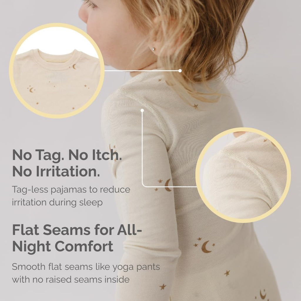 Toddler Pajamas - 2 Piece Set ( - ) Ultra-Soft Modal for Boys and Girls