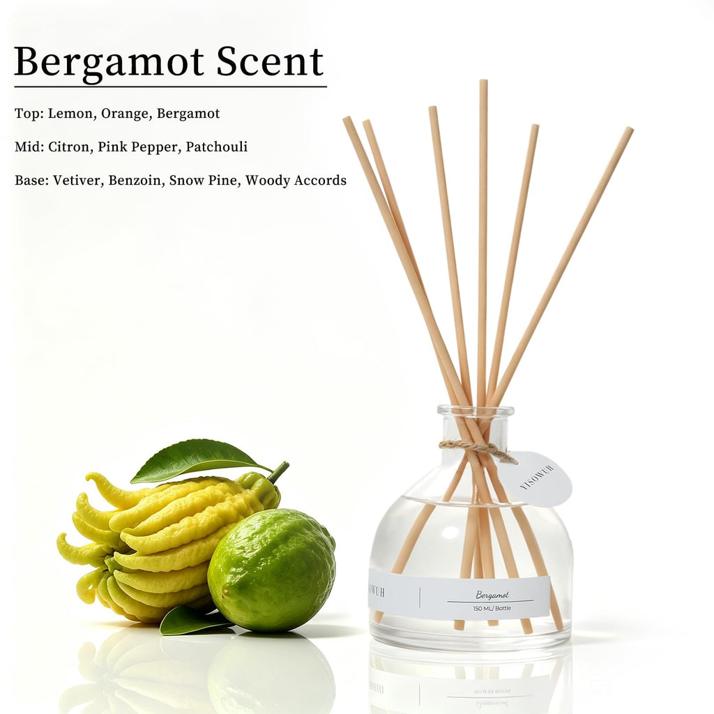 150ml Bergamot Reed Diffuser with 8pcs Diffuser Sticks