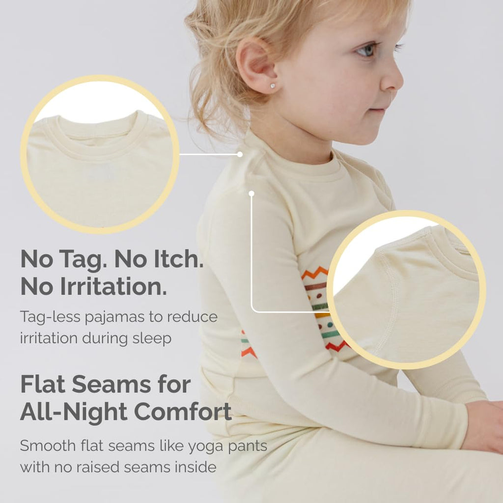 Toddler Pajamas, Modal 2 Piece Long Sleeve, Boys Girls