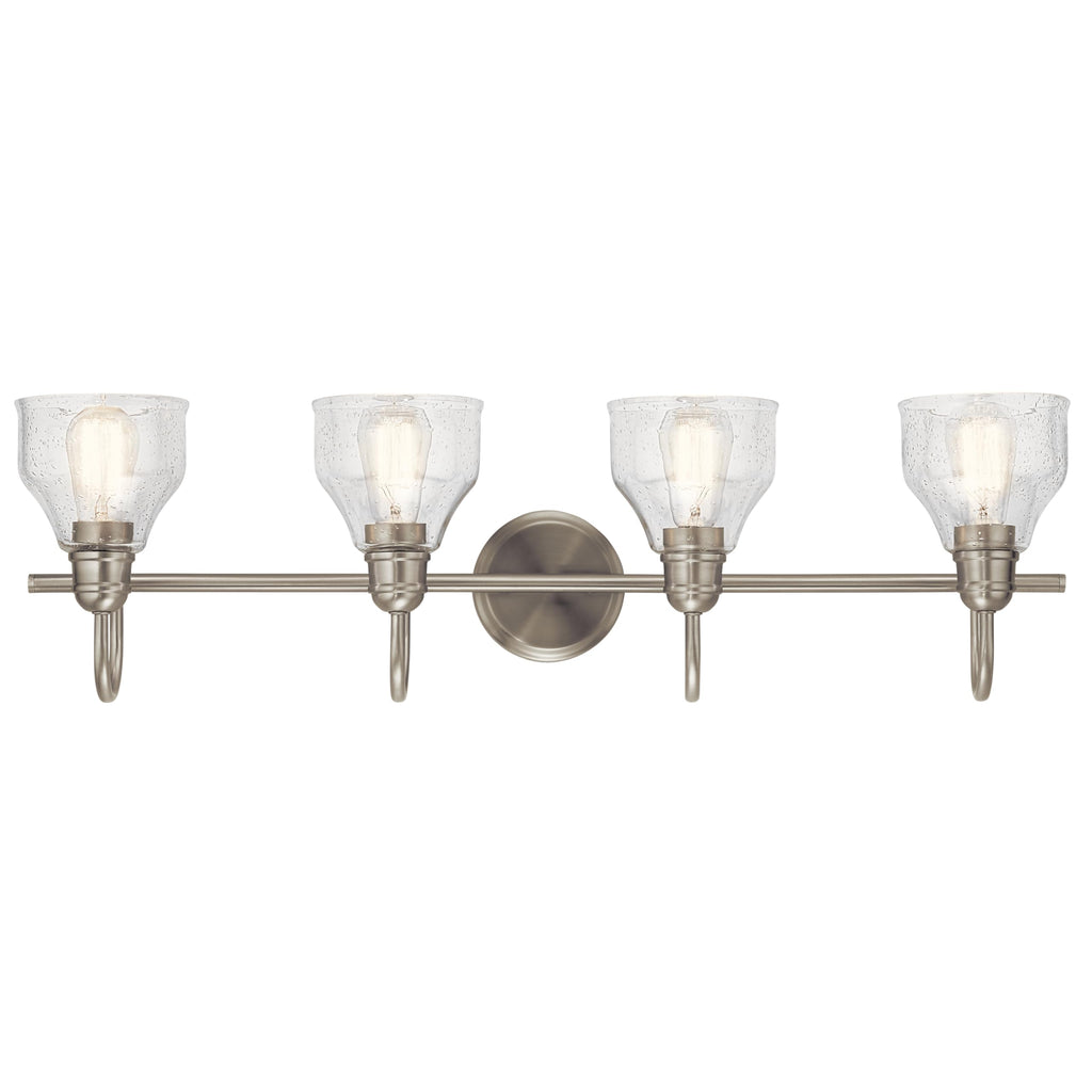 Avery 4-Light Farmhouse Vanity Light, Brushed Nickel