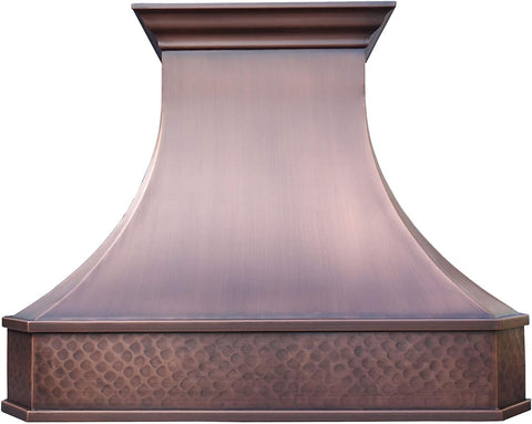 36 Inch Copper Range Hood Insert