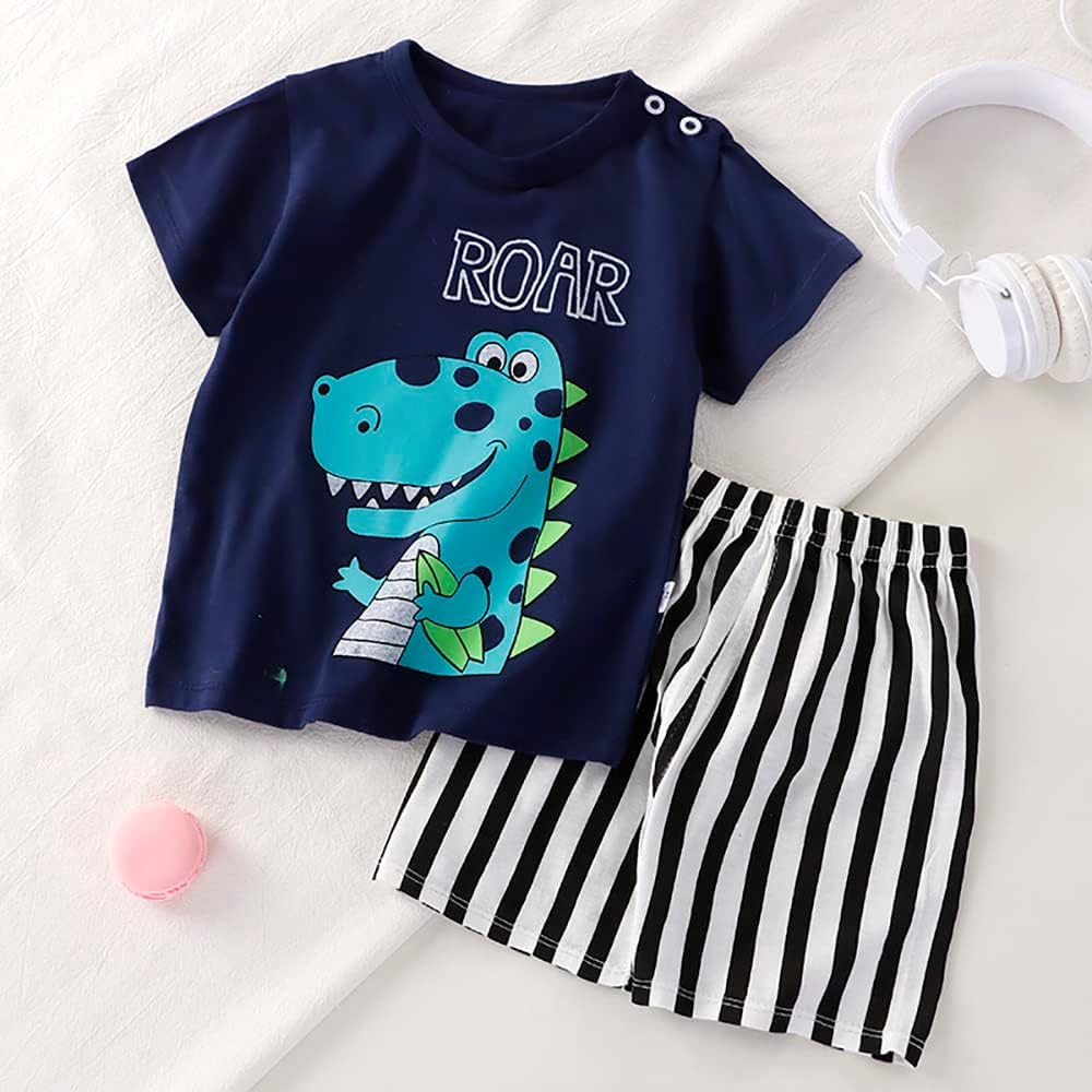 Toddler Baby Boy Clothes for Boys Cute Summer Short Sleeve T-Shirt Tops Shorts Clothes Sets Baby Boy Outfits