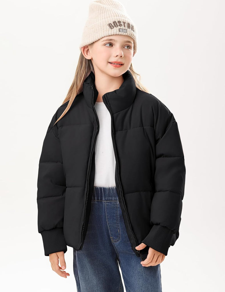 Girls Winter Puffer Jacket Kids Warm Quilted Winter Coat