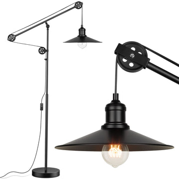 Adjustable Industrial Floor Lamps, Rustic Reading Lamp