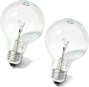 40W Clear Incandescent Bulbs 120V G25 Globe Light Bulbs for E26/E27 Base