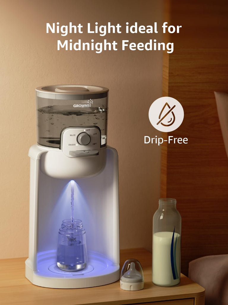 Instant Baby Bottle Warmer with Night Light, Precise 4-Temp Control