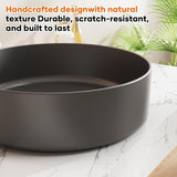 Vessel Sink 15.7" x 15.7" Round Bathroom Sinks Above Counter, Countertop Bathroom Vessel Sinks