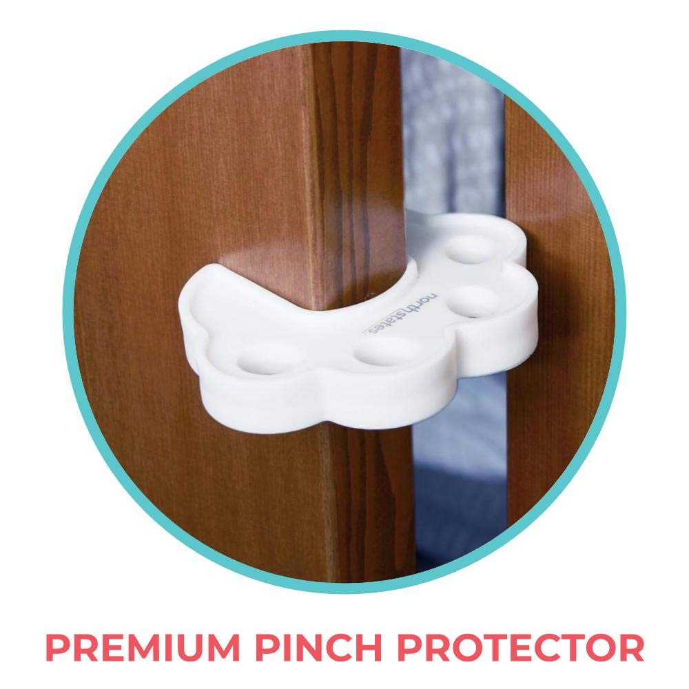 Premium Pinch Protector for Baby Proofing: Door Finger Pinch Guard - Pack of 1 - White