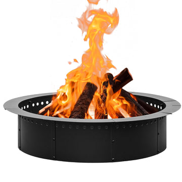 36 inch Round Fire Pit Ring, Heavy Duty Fire Ring