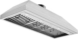 42 Inch Stainless Steel Range Hood Insert 1150 CFM 4 Speed LED Lights Dishwasher-Safe Baffle Filters