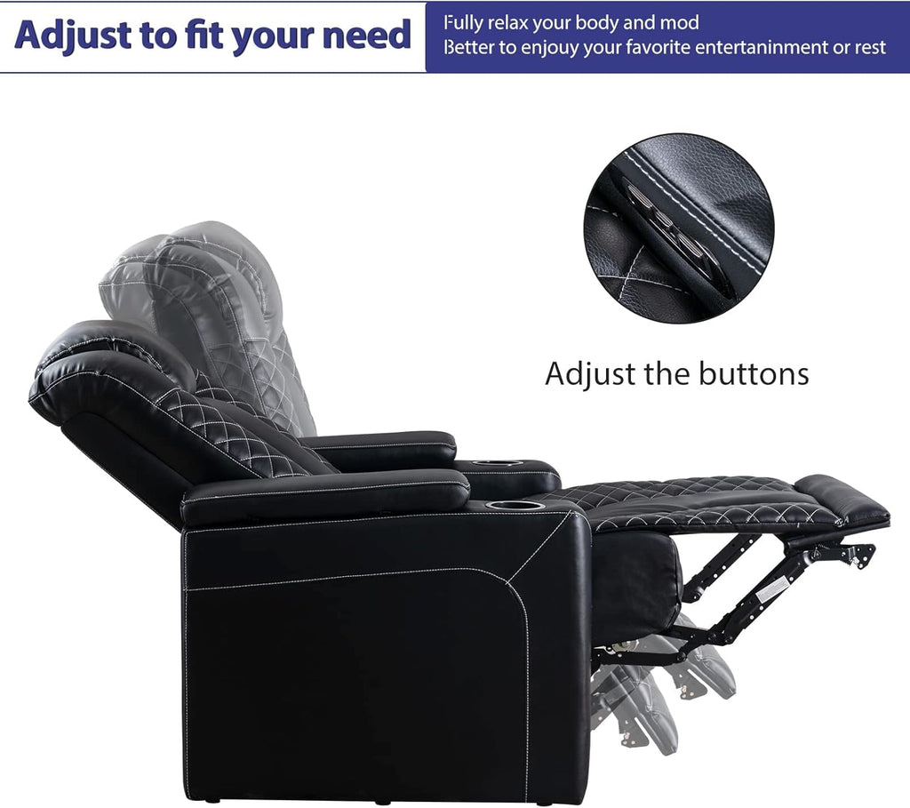 Electric Power Recliner Chairs with USB Ports and Cup Holders