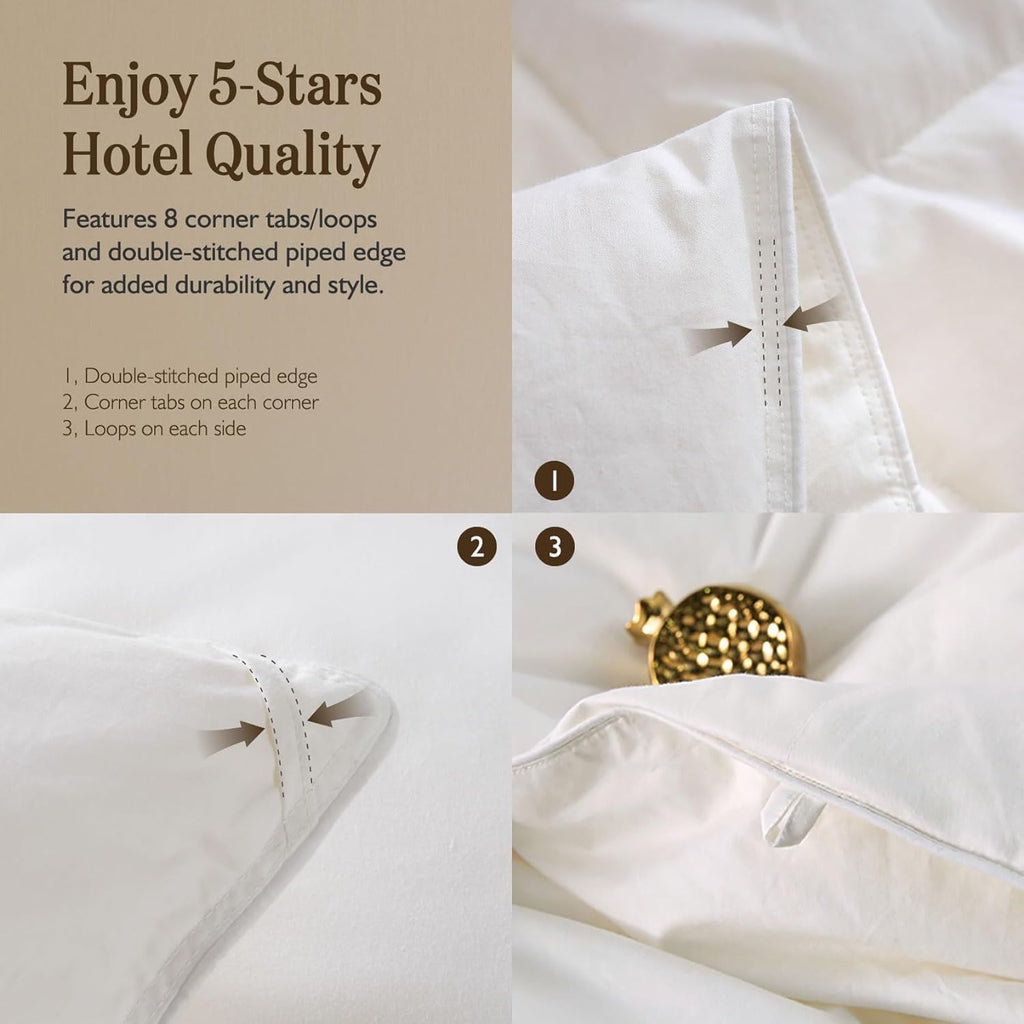 Lightweight Organic Feather Down Comforter King