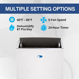 ARC-1230WN 14,000 BTU (12,000 BTU SACC) NEX Inverter Dual Hose Cooling Portable Air Conditioner, Dehumidifier