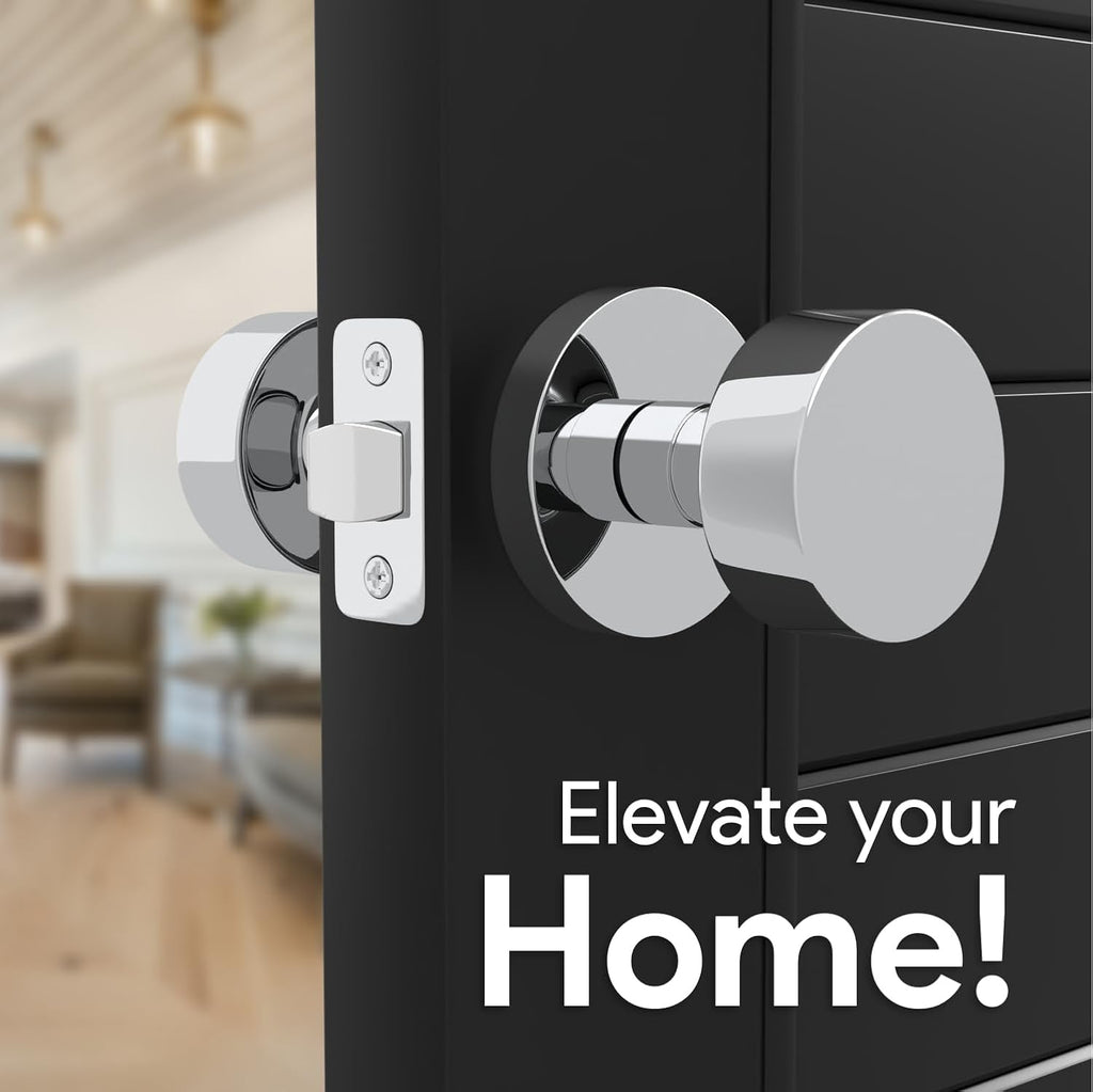 Buena Passage Door Knob Chrome (1-Pack) - Hallway No Lock