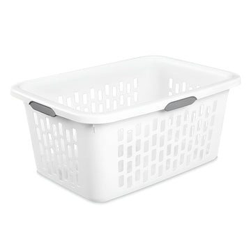 Rectangular Laundry Basket, Plastic Clothes Hamper, 18-Pack