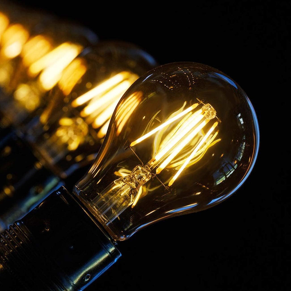 E26 LED Light Bulbs,40 Watt Equivalent,Warm White 2700K Classic Clear Glass A19 LED Filament Bulb Non-Dimmable,Pack