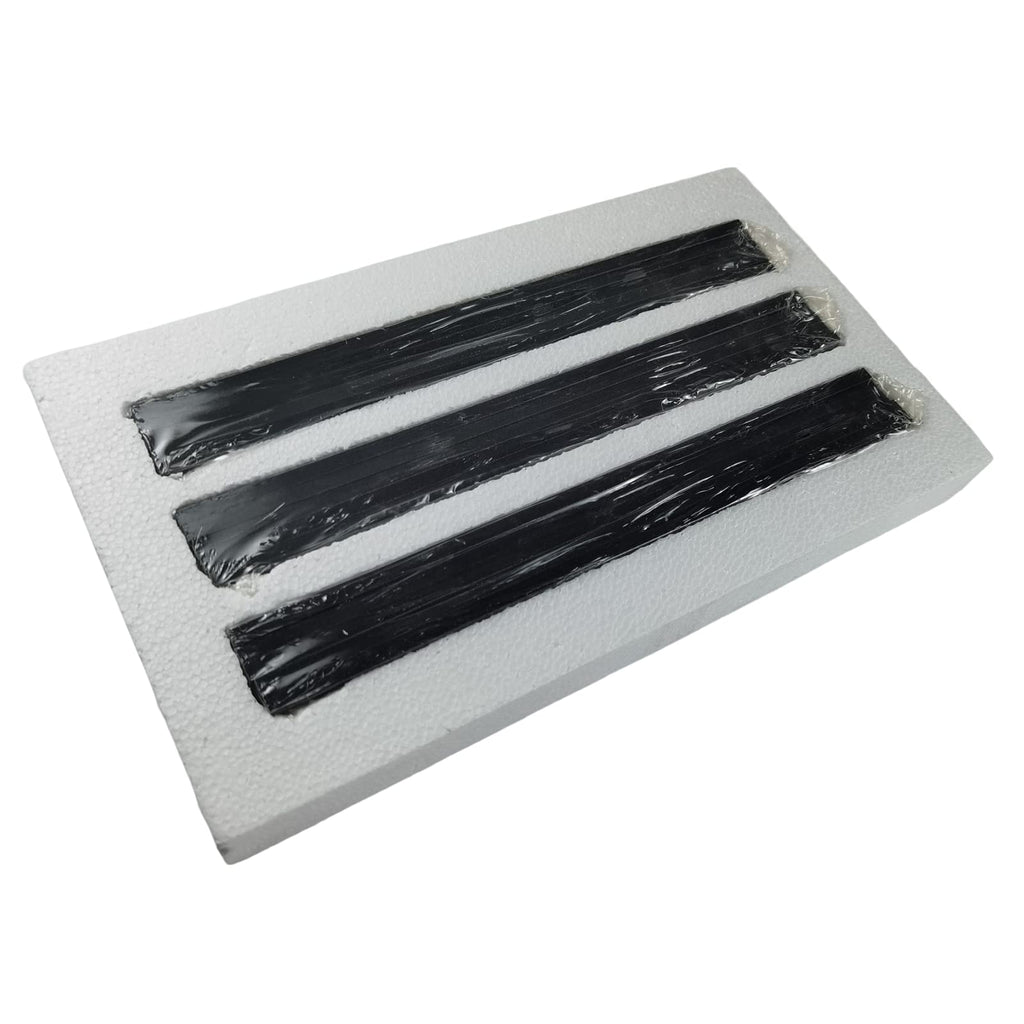 15 Pcs Black Marble Tile Edge Trim, 12 Inch Marble Pencil Liner Both Side Polished, Backsplash, Kitchen, Tile