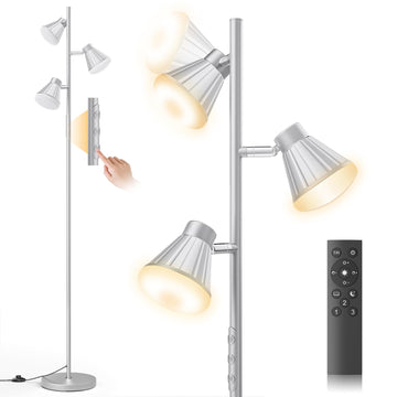 36W LED Tree Floor Lamp with Remote Bedroom