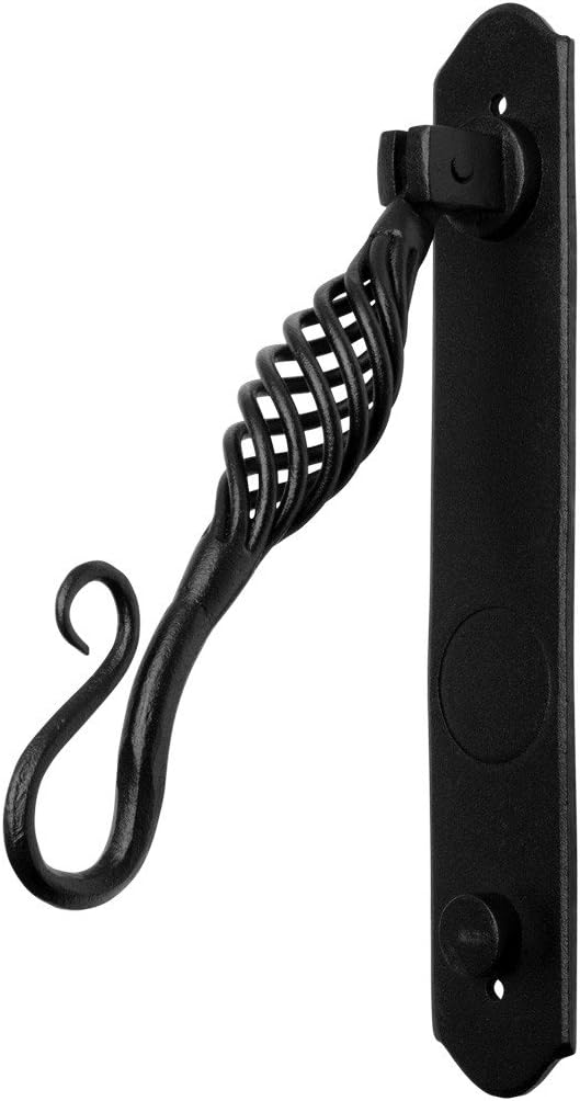 Door Knockers 9 3/8 in. Black Finish Solid Cast Iron Birdcage Style Door Knocker with Mounting Hardware