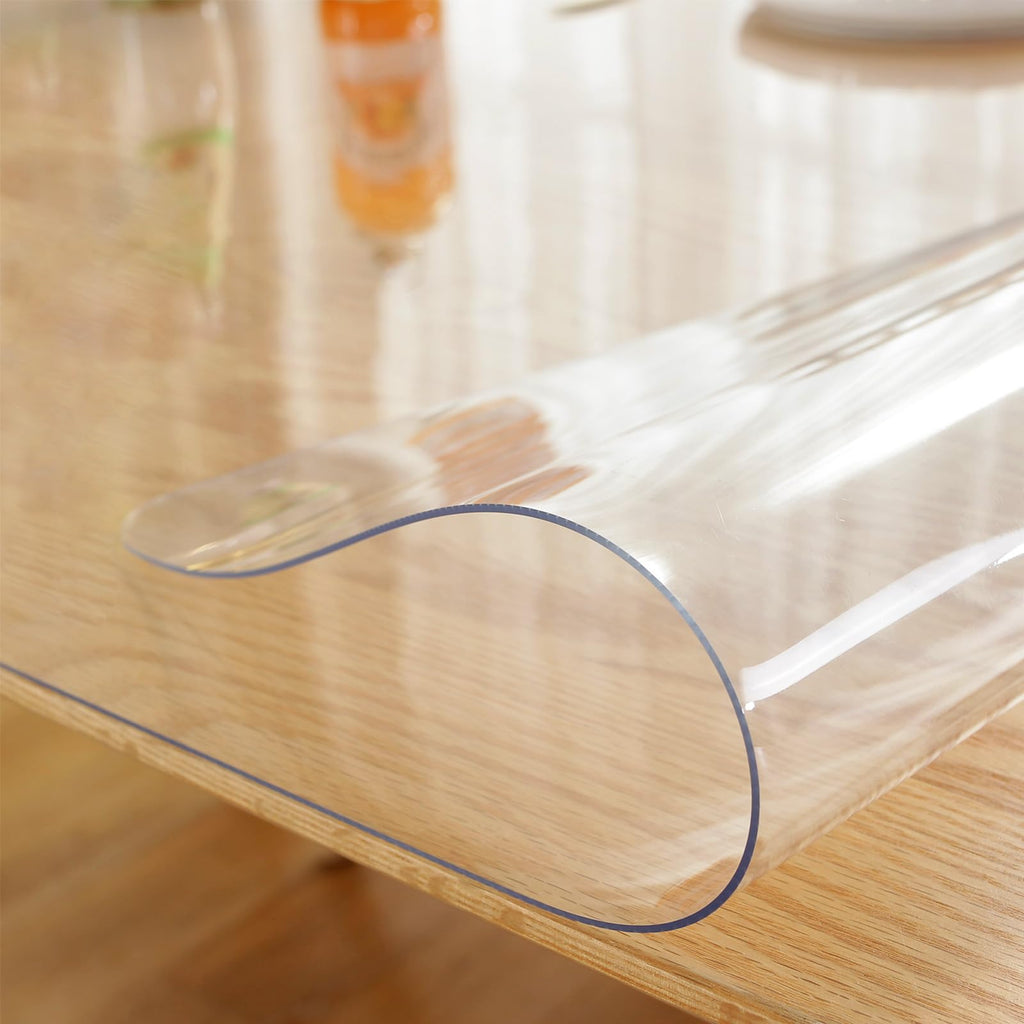 Clear Table Cover Protector 42 x 96 Inch, 2mm Thick Plastic Mat