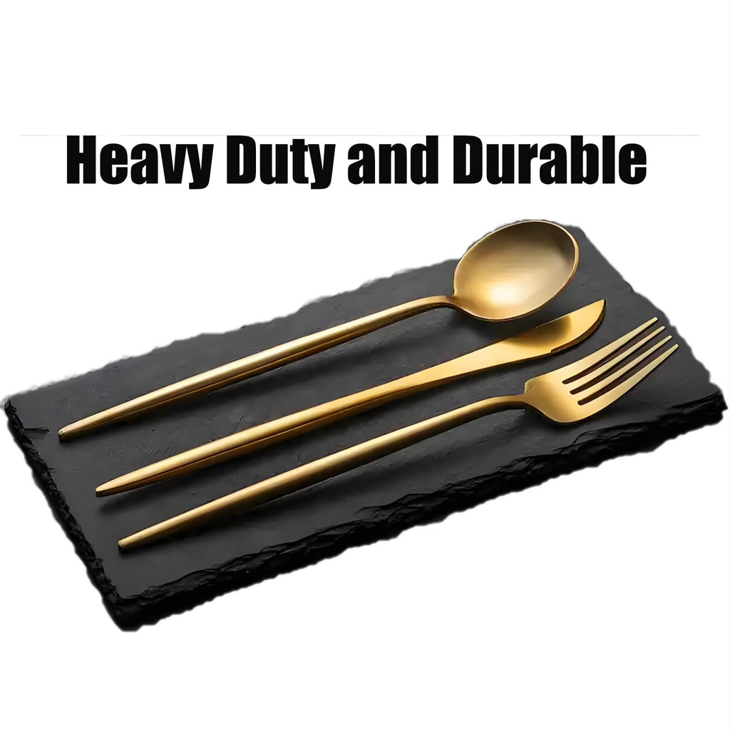 600-Piece Food Grade Gold Silverware Set, Luxury Flatware Set for 120 - Premium Stainless Steel Cutlery Set with