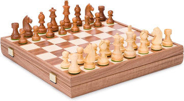 Luxury Handcrafted Decorative,Collective Chess Sets - Birthday, Businees, idea Products (Walnut Staunton Box)