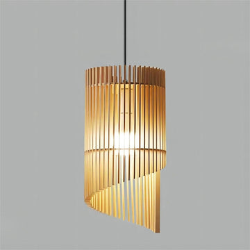 7.9 Inch Wabi-sabi Style Pendant Light, Wooden Hanging Lamp, Vintage Japanese Style Hanging Light, Pendant Lamp, Bar