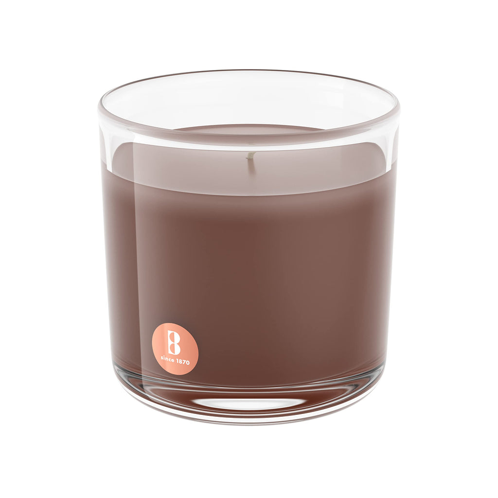 Large Glass Scented Candle Oud Wood, Wax, Brown 101925240470