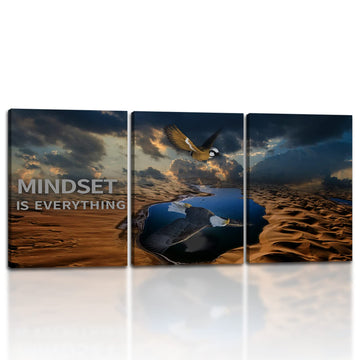3 Panels Inspirational Canvas Poster Motivational Wall Art Inspirational Wall Art Entrepreneur Quotes Artwork