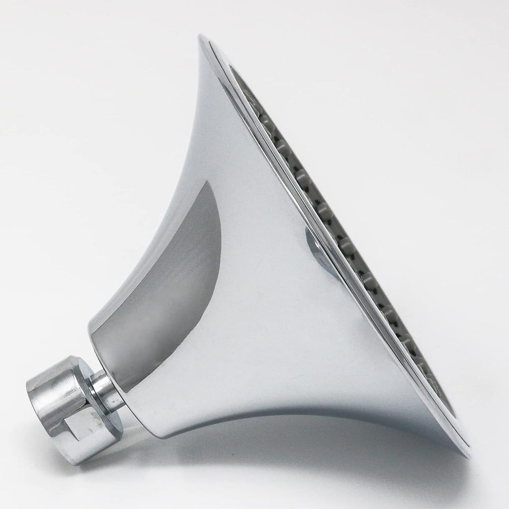 1.5 GPM Sava Fixed-Mount Wide Spray Showerhead with 360 Degree Ball Joint Swivel, Adjustable Angle, Chrome Finish