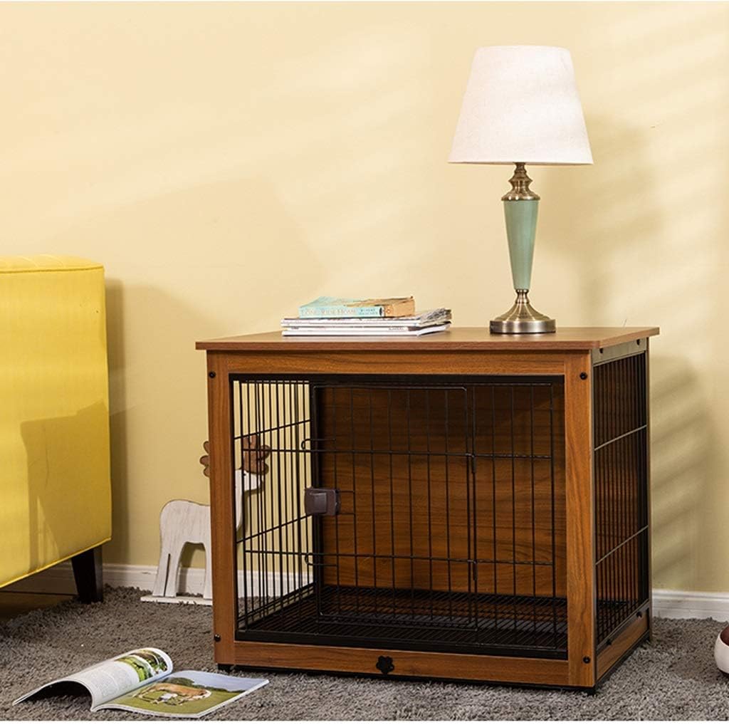 Crate Pet Cage with Crate Cover Pet Dog Cage Indoor Dog Fence Household Dog Bed Cat Rabbit Cage Pet Playpen (XLarge)
