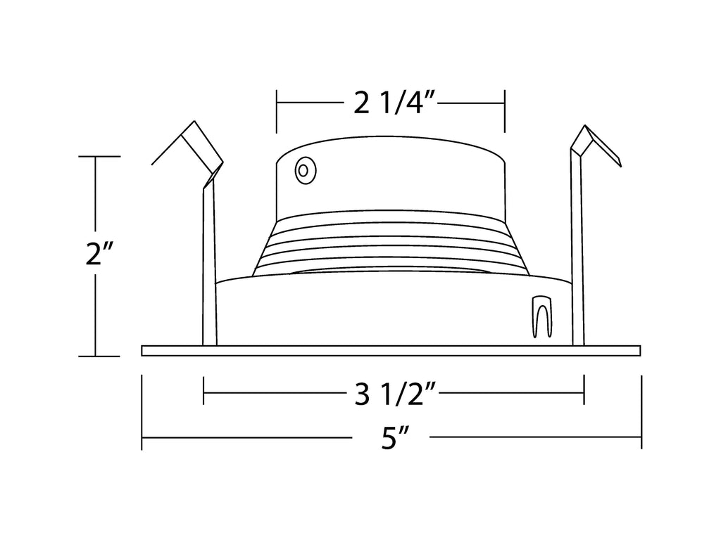 4 inch Oil-Rubbed Bronze Recessed Baffle Trim for MR16 Bulb (14002OB-OB)