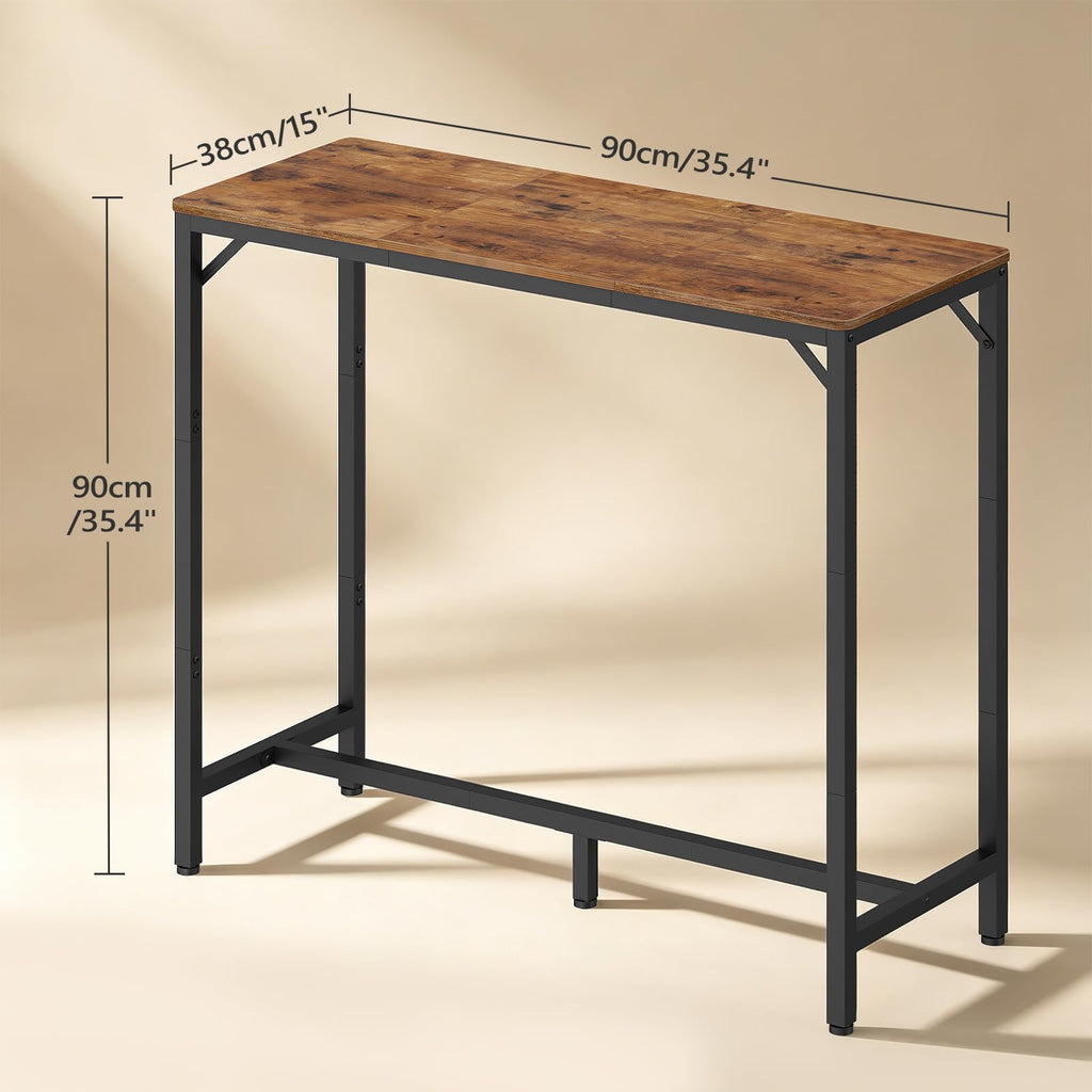 Bar Table, 35.4-Inch Counter Height Pub Table, Cocktail Table