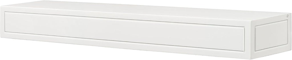 Premium Grade A MDF White mantel shelf, Crisp White paint, 60"L 9"D 5"H, The perfect compliment to your