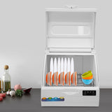 Countertop Dishwasher 1200W Portable Mini Countertop Dishwasher 1.59-2.38Gal Small Dish Washer with Build In Tank and