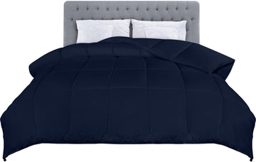 Comforters King UK Size, All Season Duvet Insert, Down Alternative Box Stitched Bed Comforter with Corner Tabs