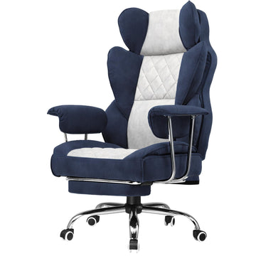 Gaming Chair, Big and Tall Office Chair with Footrest, Ergonomic Executive Computer Desk Chairs, Comfy Wide Seat with